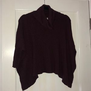 Open Back Cowl Neck Sweater